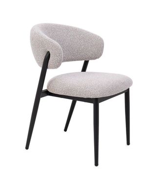 BIZZOTTO Set of 2 CASSANDRA Chairs BLACK/GRAY