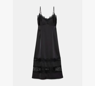 Kate Spade New York Lace Trim Satin Slip Dress