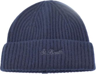 MC2 Saint Barth Set berretto e sciarpa a coste - - Accessories - Uomo - Blu - ONE SIZE