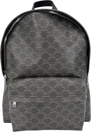 Celine Black Brown Leather Backpack (Pre-Owned)
