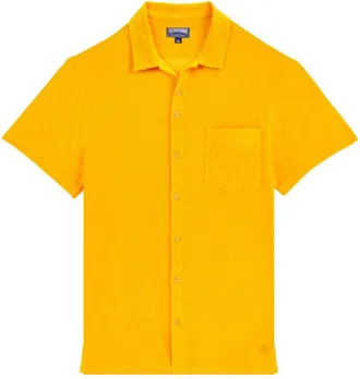Vilebrequin Terry bowlingshirt - Oranje