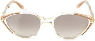 Saint Laurent Pre-owned Acetate sunglasses - Dames - Vintage Accessoires - Beige - ONE Size - Vintage
