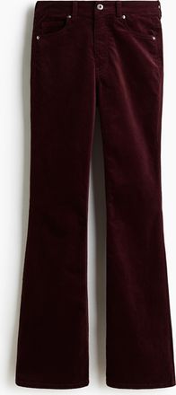 H&M Ausgestellte Cordhose - Red