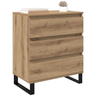vidaXL Sideboard Artisan Oak 60 x 35 x 70 cm Engineered Wood vidaXL