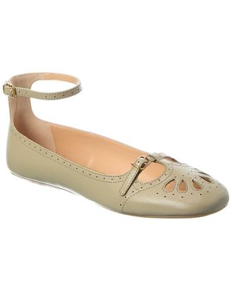 Chlo&eacute; Misty Leather Ballerina Flat