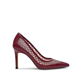 Steve Madden Womens Saxxon Heel Red Heels - Size UK 4