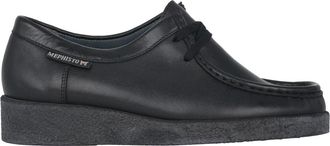 Mephisto Stijlvolle Veterschoen voor Dames - Dames - Veterschoenen - Zwart - 37 EU - Leer - Schoenen