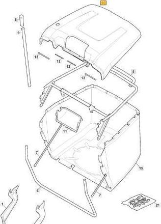 STIGA Sports Tapa Bolsa Verde 60123l Mp 84c Original Stiga - 325110447/1