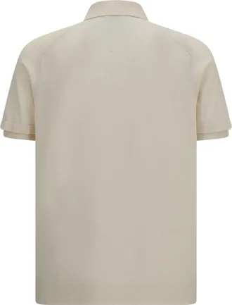 Premiata Mens Polo Shirt Off White Cotton T-shirts And Polos