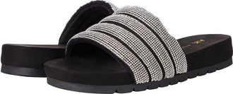 Anne Klein Gloria GLOR01f9-001 Sandal Womens Black Slip On Slide RHS5584