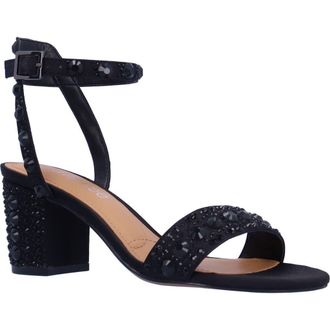 J. Rene&eacute; Evelina Ankle Strap Sandal in Black at Nordstrom Rack, Size 8.5
