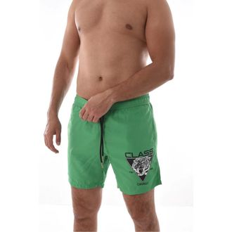 Cavalli Groene Logo Zwembroek - Heren - Badkleding - Groen - Maat: M Poliester