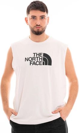 The North Face T-shirt Giromanica Easy Tank Logowear - Heren - Sportshirts - Wit - 2XL - Fitness