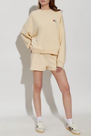 American Vintage Raw-hem Shorts, Womens, Cream