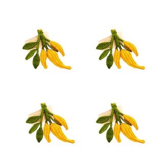 Coro Cora Yellow Chili Pepper Napkin Ring - Set of 4 at Nordstrom