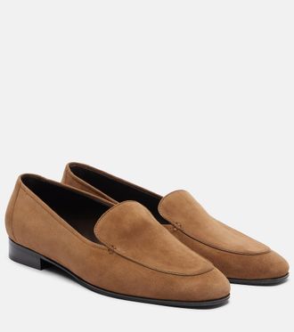 The Row Adam suede loafers