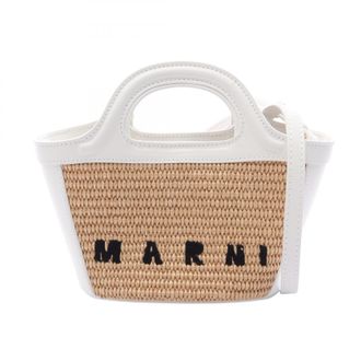 Marni TROPICALIA BAG Micro leather raffia 2way bag
