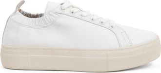 Sergio Moretti Schoenen, Dames, Wit, 37 EU, Leer, Sm 6015-6063Wht Sneakers