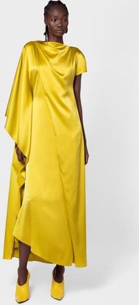 Roksanda Ilincic Hiba Draped Silk Dress in Zinnia at Nordstrom, Size 0