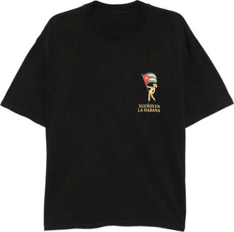 Melt T-shirt con grafica - Nero