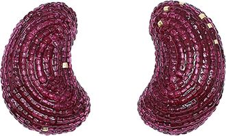 Susana Vega Jewelry Womens Mini Arele Earrings In Burgundy