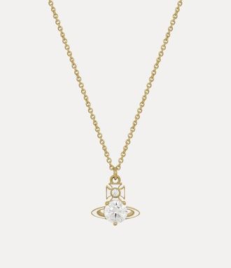 Vivienne Westwood Millie Pendant Necklace Gold-white-enamel-white-cz Gold-white-enamel-white-cz Women