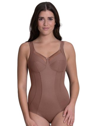 Anita Womens 3563 Comfort Clara Art Corselet Body - Brown - Size 34H