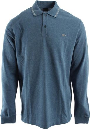Paul & Shark Long Sleeve Polo - Heren - Polos - Blauw - L - Katoen - Tops