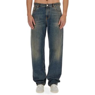 Etro Etro, Straight Jeans, male, Blue, Size: W33 Jeans
