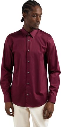 Ted Baker Herenoverhemd met Oxford-kraag en lange mouwen (Ossenbloed)