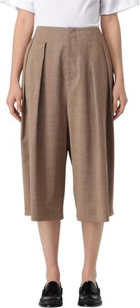 Philosophy di Lorenzo Serafini Wol Maatwerk Broek - Dames - Vrijetijds broeken - Beige - M - Wol - Broeken