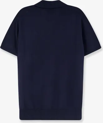 Alpha Studio Mens Polo Shirt Cotton Blue T-shirts And Polos