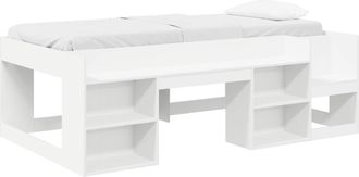 vidaXL Cama Infantil Con Almacenamiento Blanco 98.5 X 200 Cm Vidaxl