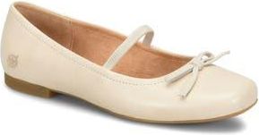 B&oslash;rn Bley Mary Jane Flat in Cream Leather at Nordstrom Rack, Size 9.5