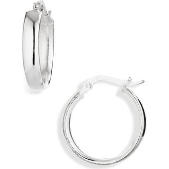 Argento Vivo Sterling Silver Flat Hoop Earrings at Nordstrom Rack