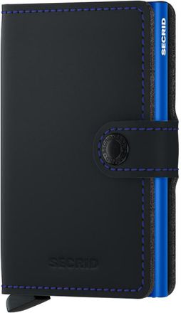 Secrid Miniwallet Matte in Black-Blue at Nordstrom