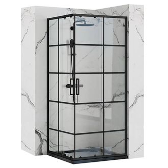 Rea Mampara De Ducha Rea Concept Black 90x90