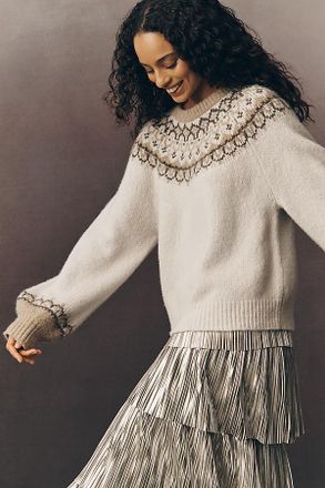 Paige Misha Crew-Neck Wool-Blend Sweater