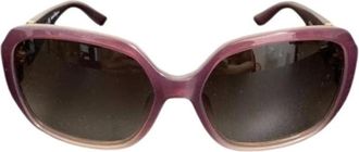 Ferragamo Pre-owned Accessories, female, Purple, Size: ONE SIZE Pre-owned Plastic Sunglasses