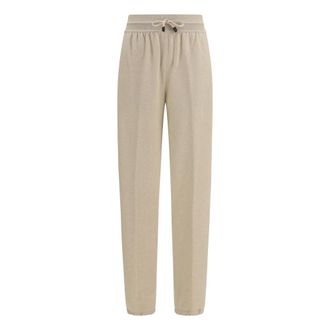 Loro Piana Merano Broek - Dames - Broeken - Beige - Maat: M Kasjmier