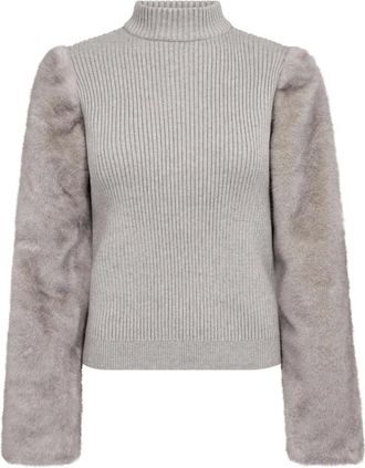 Co'Couture Jers&eacute;is de cuello alto - Knitwear - Mujer - Gris - XS