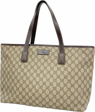 Gucci Brown Pvc Tote Bag (Pre-Owned)