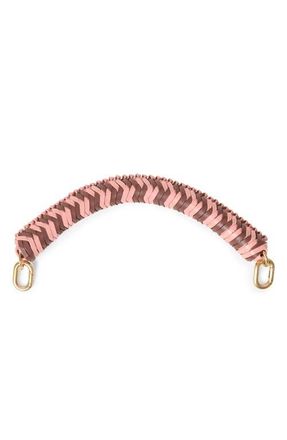 Clare Vivier Braided Leather Top Handle in Rose Clay/Mulberry at Nordstrom
