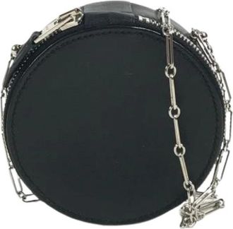 Herm&egrave;s Pre-owned Pochette Schoudertas - Dames - Vintage Schoudertas - Zwart - ONE Size - Leer - Vintage