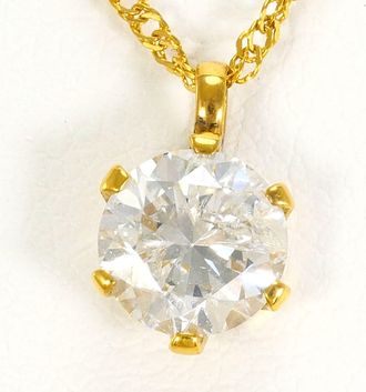 C&A Unbranded Clear yellow gold yellow gold (24K) Necklace (Pre-Owned)