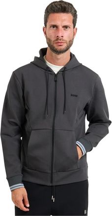 HUGO BOSS Hombre, Sudaderas, Gris, Talla: M