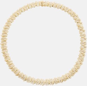 Suzanne Kalan Classic 18kt gold necklace with diamonds