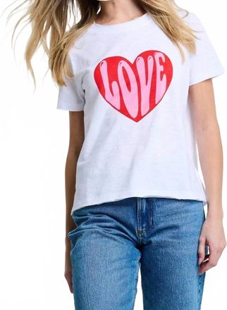 Lisa Todd Hello Love Tee Top In White
