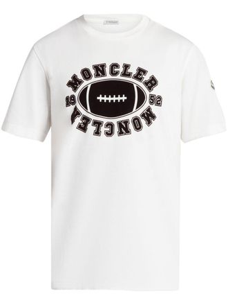 Moncler T-shirt American Football - Bianco