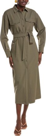 Max Mara Weekend Max Mara Clown Wool-Blend Shirtdress